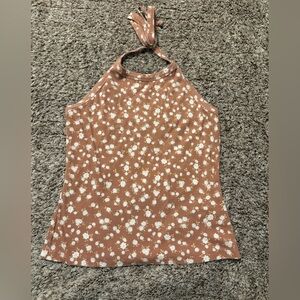 SO Pink‎ Sleeveless Tie Front Blouse